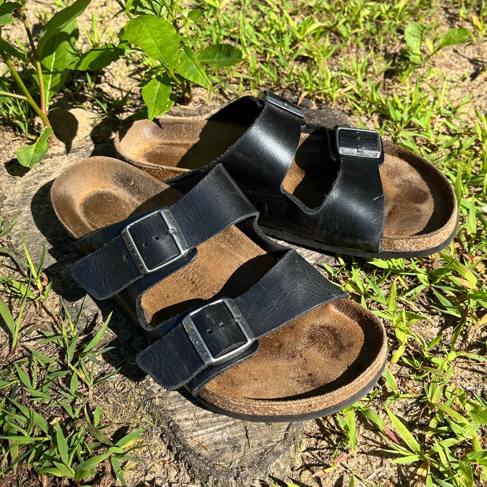 2014 Birkenstock Arizona Sandals Black Size 42